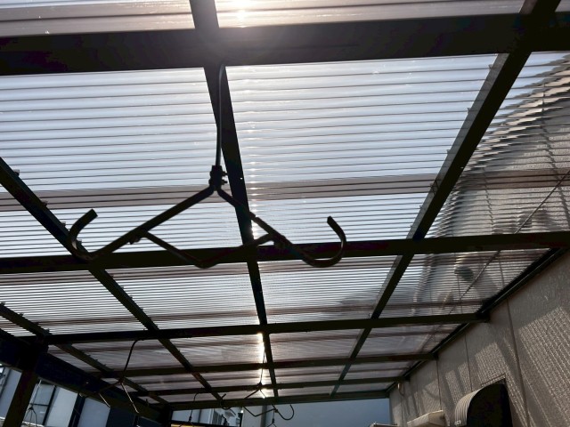 ポリカ波板　施工後